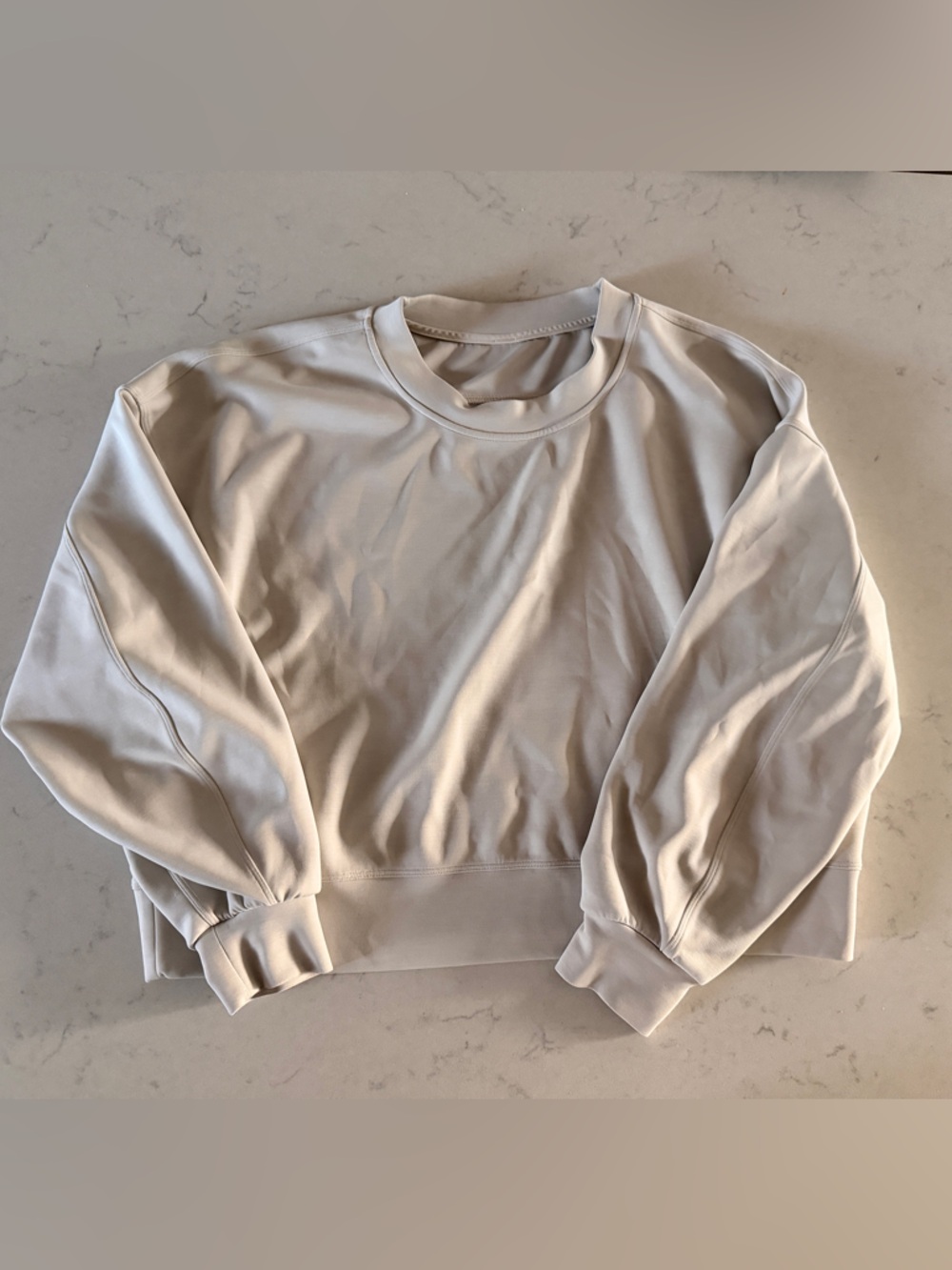 lululemon athletica softstreme oversized crew - Light Beige/Cream